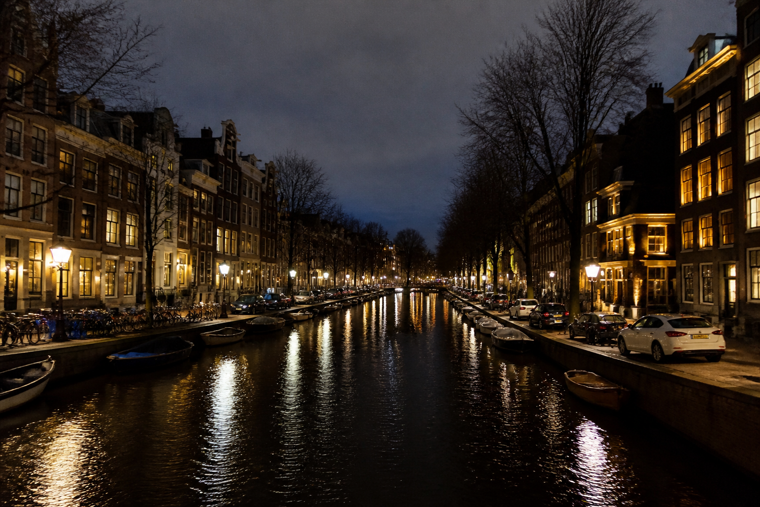 Bewerken nachtfoto's Amsterdam